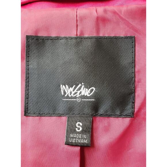Mossimo Womens Pink Polyester Notch Collar Long Sleeve Belted Coat Jacket Small - Picture 10 of 13